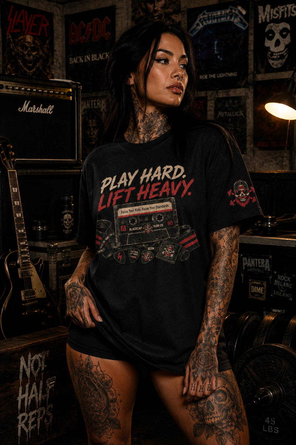 Play Hard. Lift Heavy. Tee
