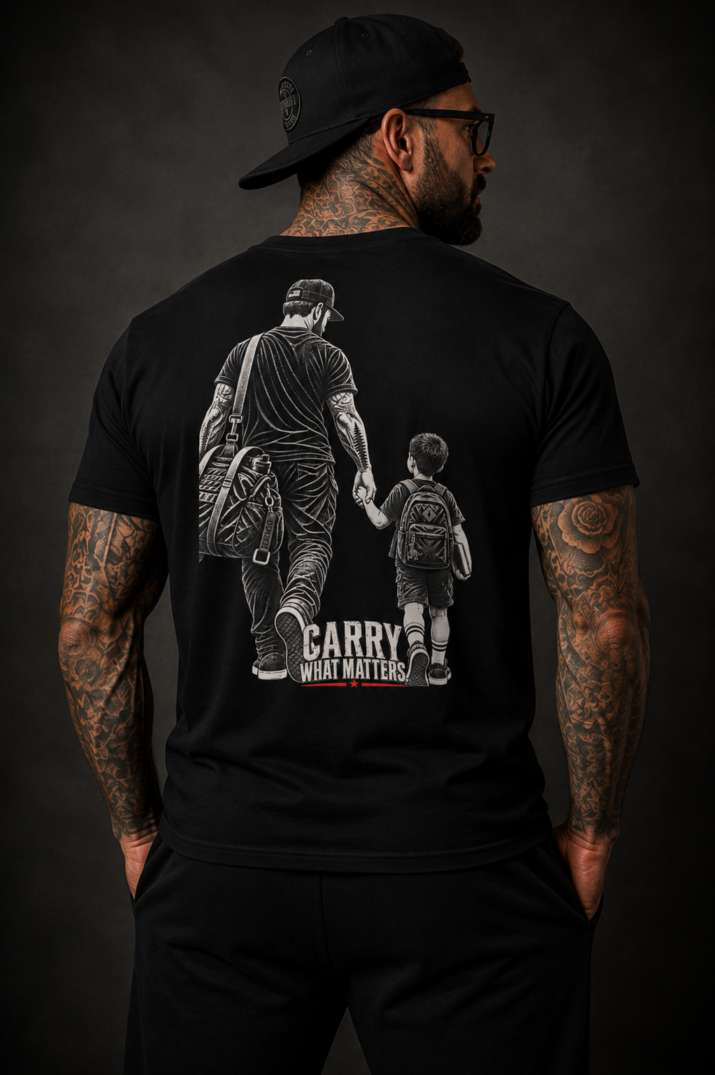 Carry What Matters- Dad + Son Tee