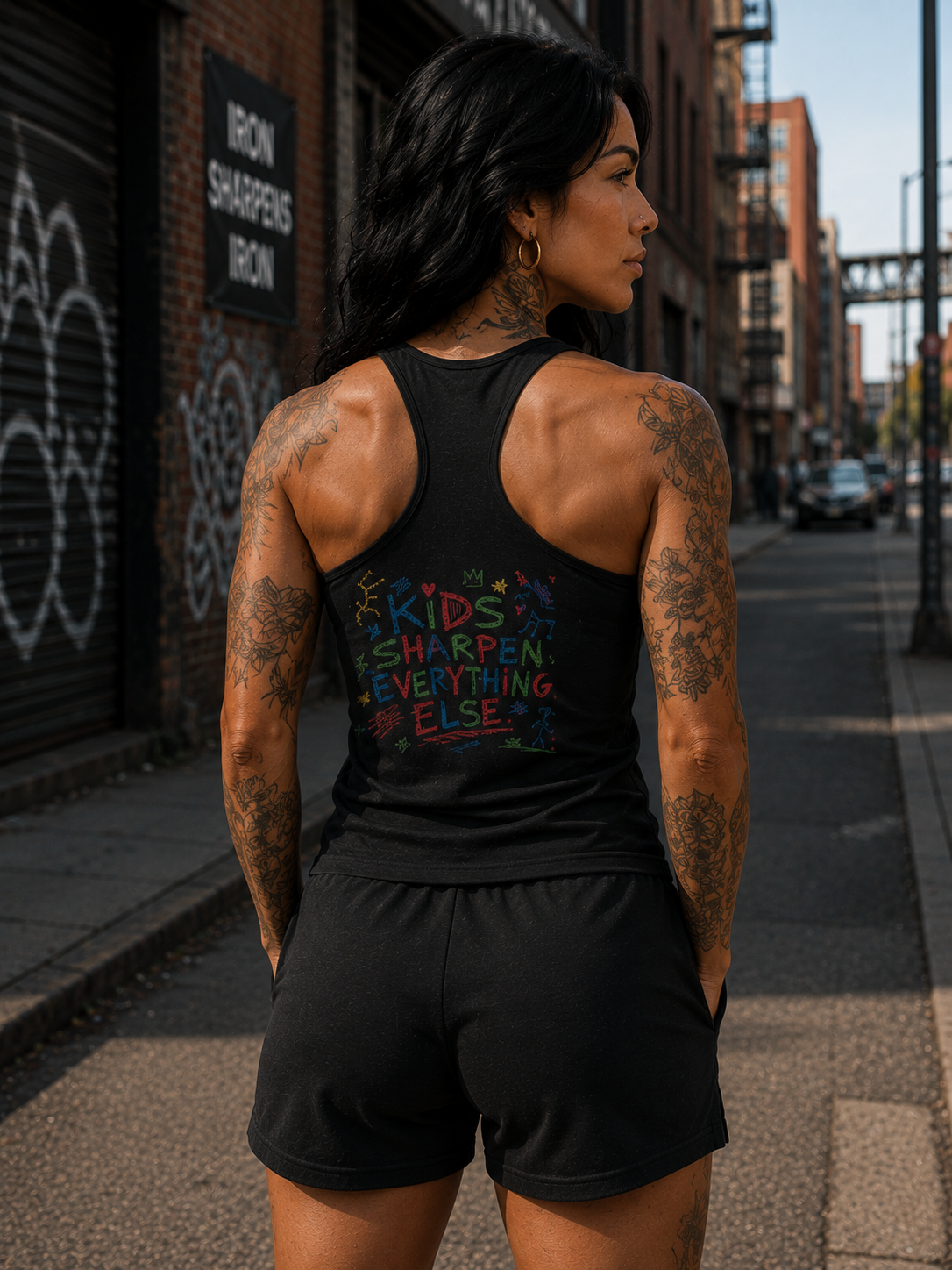 Kids Sharpen Everything Else Racerback Tank