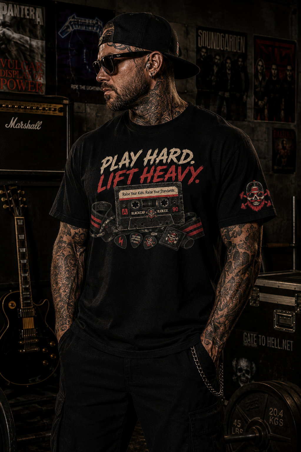 Play Hard. Lift Heavy. Tee